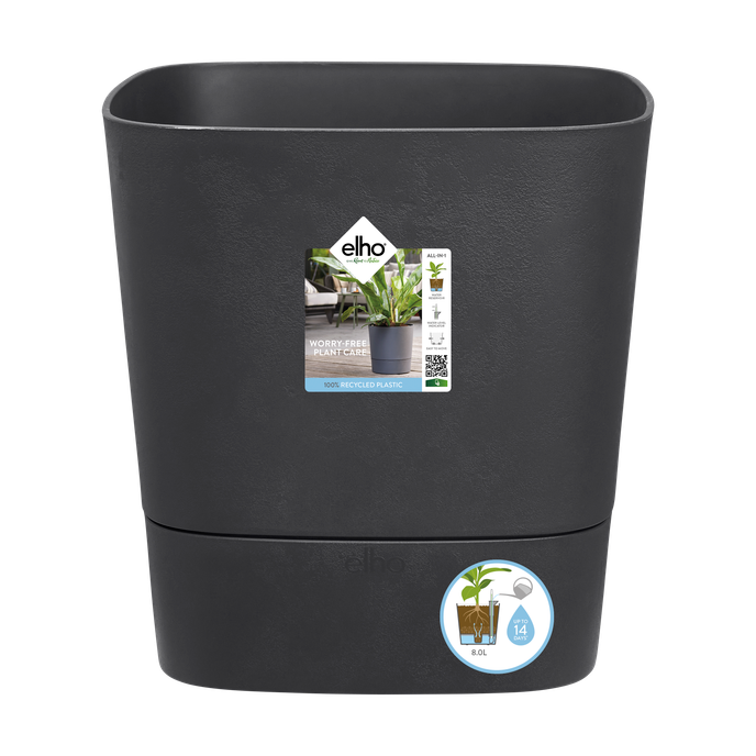 greensense aqua care quadrat 38cm holzkohlengrau